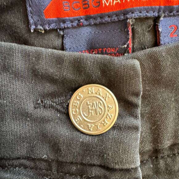 BCBGMAXAZRIA Black Mid Rise Straight Leg Pants 2 - Picture 3 of 9